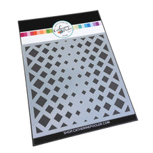 Load image into Gallery viewer, Catherine Pooler - Stencil - Gradient Diamond. Add beautiful pattern and texture to your cards with the Gradient Diamond Stencil. Try blending the pattern with a soft Spa ink color for a subtle effect or add a glittery medium for extra pizzaz! Stencil is 6 x 6" in size. Available at Embellish Away located in Bowmanville Ontario Canada.

