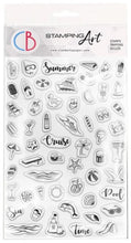 Cargar imagen en el visor de la galería, Ciao Bella - Clear Stamp Set 4"x6" - BuJo Summer. These high quality clear photopolymer stamps are manufactured using a patented photopolymer and UV light exposure, this way they are able to achieve a higher level of detail. They are also designed to achieve optimum performance ensuring you get the highest quality possible. Available at Embellish Away located in Bowmanville Ontario Canada.
