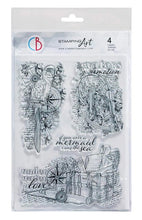 Cargar imagen en el visor de la galería, Ciao Bella - Clear Stamp Set 6"x8" - Underwater Love. Get ready to get your dreamy and romantic side on. This collection is in the many wonderful shades of a marine palette, and will take you into the romance season. Sometimes alien worlds meet and love looks to be impossible. But when love is both “a calm sea and a great tempest” it always finds a way.  Available at Embellish Away located in Bowmanville Ontario Canada.
