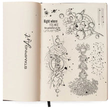 Cargar imagen en el visor de la galería, Ciao Bella - Clear Stamp Set 6"x8" - Universe Is Heart And Mind. The sign of the times is usually linked to disapproving, something that is typical of the bad way things are now. On the other side, the sign of the times is marked by changes that indissolubly link past, present and future. Some call it progress. A history as long as humankind. From alchemists in search of the philosopher’s stone, to the discovery of the atom and DNA. Available at Embellish Away located in Bowmanville Ontario Canada.
