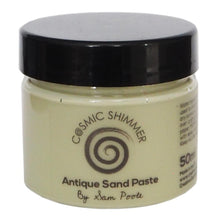 Load image into Gallery viewer, Cosmic Shimmer - Antique Sand Paste 50ml By Sam Poole - Select from a variety. This is a water-based paste medium that has a sand like texture. It can be used to create amazing effects on any project. It can easily be applied to any porous surface with a spatula, brush or sponge. Available at Embellish Away located in Bowmanville Ontario Canada.

