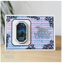Cargar imagen en el visor de la galería, Creative Expressions - Craft Dies By Paper Panda - Magical Forest. This stunning design has been hand drawn by husband-and-wife duo Louise and Ryan Firchau expert paper cutters. These gorgeous designs are created in a distinct and exquisite style and are much sought after. This mystical creature and trees die will make a superb card front or scrapbook page. Available at Embellish Away located in Bowmanville Ontario Canada. Card example by Maria Moorhouse.
