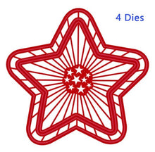 Cargar imagen en el visor de la galería, Creative Expressions - Dies - Festive Collection - Radiating Star. Craft Dies by Sue Wilson are an elegant collection of high quality steel designs designed to co-ordinate with each other. Size approx. 4.75" x 4.75". Available at Embellish Away located in Bowmanville Ontario Canada.
