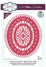 गैलरी व्यूवर में इमेज लोड करें, This seven-die set with a beautiful outside edge will be a great addition to your festive paper craft arsenal the die will be wonderful for card making, scrapbooking, mixed media and not just at Christmas. Packet includes card inspiration. Seven die set, largest die size 13.0 x 15.3 cm. Available at Embellish Away located in Bowmanville Ontario Canada.
