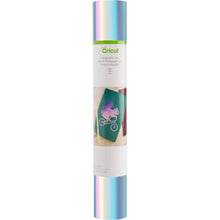 Load image into Gallery viewer, Cricut - Holographic Sparkle Vinyl 12"X48" Roll - Blue. Ideal for making removable decals, labels, home decor, media covers and other DIY projects! Cut intricate images that adhere but leave behind no stubborn residue. This package contains one 12x48 inch roll of vinyl. Imported. Available at Embellish Away located in Bowmanville Ontario Canada.
