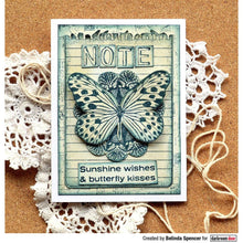 Charger l'image dans la galerie, Darkroom Door - Frame Stamp - Notepaper. Darkroom Door Frame Stamp mounted on cling foam. Darkroom Door Rubber stamps are deeply etched and retain the highest image detail with our photographic designs. Available at Embellish Away located in Bowmanville Ontario Canada. Card by Belinda Spencer
