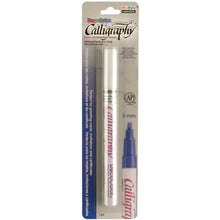 Charger l'image dans la galerie, DecoColor - Calligraphy Opaque Paint Marker - 2mm - Choose from a Variety. UCHIDA-Calligraphy Marker. This opaque paint marker is perfect for calligraphy and lettering on greeting cards, invitations, and certificates. It has a 2mm chisel tip and the glossy oil-based paint can be used on paper, glass, metal, porcelain, wood, and stone. Each package contains one paint marker. Imported. Available at Embellish Away located in Bowmanville Ontario Canada.
