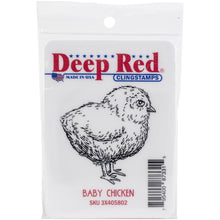 Cargar imagen en el visor de la galería, Deep Red - Cling Stamp - 2.1"X2.1" - Baby Chicken. There is such a large variety of stamps that you will be able to find the perfect match for every project.  Available at Embellish Away located in Bowmanville Ontario Canada.
