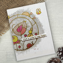 Load image into Gallery viewer, Woodware - Clear Singles - Texture Palette - 6inx8in. Fun way to create individual pieces of art.  Mix and match the texture components to make cards, scrapbook pages, art journals and so much more. Available at Embellish Away located in Bowmanville Ontario Canada. Example by Christine Smith
