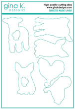 Load image into Gallery viewer, Gina K. Designs - Dies - Farmyard Friends. Our dies are compatible with most die cutting machines. Follow the manufacturer's instructions for your specific machine for cutting wafer thin dies. Available at Embellish Away located in Bowmanville Ontario Canada.
