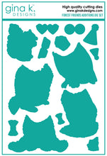 Charger l'image dans la galerie, Gina K. Designs - Dies - Forest Friend Additions. Our dies are compatible with most die cutting machines.  Follow the manufacturer's instructions for your specific machine for cutting wafer thin dies.  The Forest Friend Additions Die set coordinates with the Forest Friend Additions Stamp Set. Each sold separately. Made in USA. Available at Embellish Away located in Bowmanville Ontario Canada.
