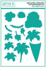 Load image into Gallery viewer, Gina K. Designs - Dies - Treat Yourself. Treat Yourself is a stamp set by Lisa Hetrick. This set is made of premium clear photopolymer and measures 6" X 8". Made in the USA  Coordinating die set sold separately. Available at Embellish Away located in Bowmanville Ontario Canada.
