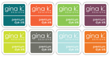 Load image into Gallery viewer, Gina K. Designs - Ink Cube Assortment - 2018 Add-On. Each sold separately. These Ink Cubes are acid-free and PH-Neutral. Available: Coral Reef, Key Lime, Lucky Clover, Plum Punch, Sea Glass, Slate, Tangerine Twist, Tranquil Teal, 2018 Add-On Set. Available at Embellish Away located in Bowmanville Ontario Canada.
