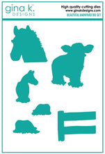 Charger l'image dans la galerie,  Gina K. Designs - Stamp &amp; Die Set - Beautiful Barnyard. Melanie Muenchinger continues her nature series and follows up Farmyard Friends with the coordinating Beautiful Barnyard set. Available at Embellish Away located in Bowmanville Ontario Canada.
