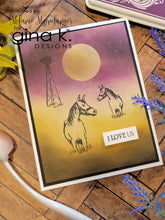 Charger l'image dans la galerie,  Gina K. Designs - Stamp &amp; Die Set - Beautiful Barnyard. Melanie Muenchinger continues her nature series and follows up Farmyard Friends with the coordinating Beautiful Barnyard set. Available at Embellish Away located in Bowmanville Ontario Canada. Example by brand ambassador.
