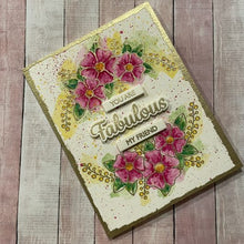 Charger l'image dans la galerie, Gina K. Designs - Stamp &amp; Die Set - Positive Greetings. Positive Greetings is a stamp set by Debrah Warner. Use the die cuts to easily cut out your script to create layers and dimensions. Made in the USA. Made in the USA. Available at Embellish Away located in Bowmanville Ontario Canada. Card design by brand ambassador.

