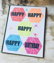 Charger l'image dans la galerie, Gina K. Designs - Stamps - Hexagon Fun. Hexagon Fun is a stamp set by Beth Silika. This set is made of premium clear photopolymer and measures 6" X 8".   Made in the USA. Available at Embellish Away located in Bowmanville Ontario Canada. Card example by brand ambassador.
