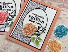Charger l'image dans la galerie, Gina K. Designs - Stamps - Layered Carnation. This set is made of premium clear photopolymer and measures 6" X 8". Made in the USA. Available at Embellish Away located in Bowmanville Ontario Canada. Card by Gina K.
