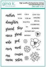 Load image into Gallery viewer, Gina K. Designs - Dies - Lovely Ladies. Our dies are compatible with most die cutting machines.  Follow the manufacturer's instructions for your specific machine for cutting wafer thin dies.  The Lovely Ladies Die set coordinates with the Lovely Ladies Stamp Set. Each sold separately. Made in USA. Available at Embellish Away located in Bowmanville Ontario Canada. Coordinating Stamp Set.
