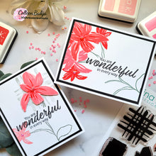 Load image into Gallery viewer, Gina K. Designs - Stamps - Wonderful In Every Way. Wonderful in Every Way is a stamp set by Lisa Hetrick. This set is made of premium clear photopolymer and measures 6" X 8". Made in the USA. Available at Embellish Away located in Bowmanville Ontario Canada. Card design by brand ambassador.
