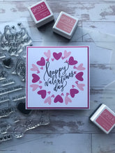 Charger l'image dans la galerie, Gina K. Designs - Tools - Templates New &amp; Improved. The new and improved Wreath Builder Template 2-pack includes two templates and two positioning stars to make 3 3/4" wreaths and 4" wreaths. Available at Embellish Away located in Bowmanville Ontario Canada. Card by Gina K.
