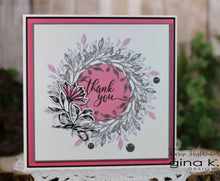 Charger l'image dans la galerie, Gina K. Designs - Tools - Templates New &amp; Improved. The new and improved Wreath Builder Template 2-pack includes two templates and two positioning stars to make 3 3/4" wreaths and 4" wreaths. Available at Embellish Away located in Bowmanville Ontario Canada. Card by Karen Hightower
