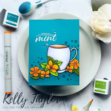 Load image into Gallery viewer, Gina K. designs - Stamps and Die Set - Be Encouraged. Be Encouraged is a stamp set by Lisa Hetrick. This set is made of premium clear photopolymer and measures 6" X 8". Dies are compatible with most die-cutting machines. Available at Embellish Away located in Bowmanville Ontario Canada. Design by Kelly Taylor
