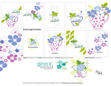 Load image into Gallery viewer, Gina K. designs - Stamps and Die Set - Be Encouraged. Be Encouraged is a stamp set by Lisa Hetrick. This set is made of premium clear photopolymer and measures 6" X 8". Dies are compatible with most die-cutting machines. Available at Embellish Away located in Bowmanville Ontario Canada. Card examples by Lisa Hetrick.
