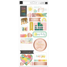 Cargar imagen en el visor de la galería, Heidi Swapp - Sun Chaser - Cardstock Stickers - 49/Pkg. Available at Embellish Away located in Bowmanville Ontario Canada.
