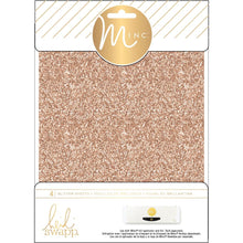 गैलरी व्यूवर में इमेज लोड करें, Heidi Swapp - Minc Glitter Sheets 6X8 4/Pkg. A glitzy finish to projects with glitter foil sheets! Available at Embellish Away in Bowmanville Ontario Canada. Rose Gold
