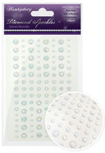 Load image into Gallery viewer, This stunning selection of brand new gemstones from Hunkydory Crafts is the perfect essential addition to your craft stash! The brand new packs include 3 different sizes – 3mm, 5mm and 7mm and include a range of colours. Available at Embellish Away located in Bowmanville Ontario Canada. Aurora Borealis

