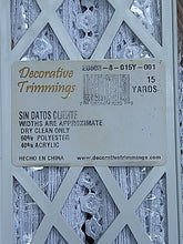 Cargar imagen en el visor de la galería, Venice Lace - Trim - Daisy - White. This item sells in 12 inch segments. Example, If you request 18 inches it will come all as one piece so you can trim/cut to your preferred length. Available at Embellish Away located in Bowmanville Ontario Canada.
