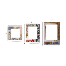 Cargar imagen en el visor de la galería, Idea-Ology - Layer Frames - 12/Pkg - Collage. Unique and attractive Tim Holtz Layer Frames Collage, the perfect way to showcase small portraits and art. This set includes an assortment of 12 unique collage frames, each accented with white stitching. Available at Embellish Away located in Bowmanville Ontario Canada.
