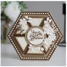Cargar imagen en el visor de la galería, Creative Expressions - Jamie Rodgers Canvas Collection - Triangle. Use the Creative Expressions Jamie Rodgers Canvas Collection Triangle die set to create easy to build canvas and frame effects on your projects. They are easy to construct and incredibly versatile, simply fold on the score lines and glue to create focal points for your projects. Includes 4 dies. Size: 3.5" x 3.2". Available at embellishaway.ca in Bowmanville Ontario Canada. Card Example

