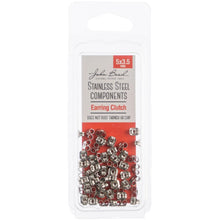 Charger l'image dans la galerie, John Bead - Stainless Steel Earring Clutch 50/Pkg 5x3.5mm. Available in Bowmanville Ontario Canada. Shop online embellishaway.ca
