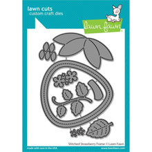 Charger l'image dans la galerie, Lawn Fawn - Cuts Custom Craft Die - Stitched Strawberry Frame. Available at Embellish Away located in Bowmanville Ontario Canada.
