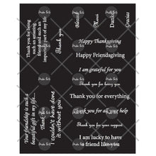 Load image into Gallery viewer, Maker Forte - Simple Sayings Cardstock 8.5"X5.5" - 4/Pkg - Thankful All Around. Perfect greetings for friendship, appreciation and Thanksgiving. Available at Embellish Away located in Bowmanville Ontario Canada.
