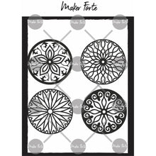 गैलरी व्यूवर में इमेज लोड करें, Maker Forte - Stencils Spotlight Insert - Collection 2. This package includes 4 circle dies that measure 3.5" and designed to coordinate with the Spotlight Stencil Line. Made in USA. Available at Embellish Away located in Bowmanville Ontario Canada.
