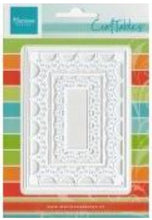 Charger l'image dans la galerie, Marianne Design - Craftables Die - Passe Partout - Rectangle. Make pretty Window apertures and doily backgrounds for your cards. Craftables can be used in all leading brand die cutting systems. 4 piece set. Approx. sizes: 2 3/4" x 4" and 1 1/2" x 2 1/2" Available at Embellish Away located in Bowmanville Ontario Canada.
