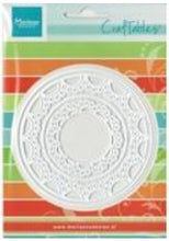 Charger l'image dans la galerie, Marianne Design - Craftables Die - Passe Partout - Round. Make pretty Window apertures and doily backgrounds for your cards. Craftables can be used in all leading brand die cutting systems. 4 piece die set. Approx. sizes: 3 3/4" and 2 1/2". Available at Embellish Away located in Bowmanville Ontario Canada.
