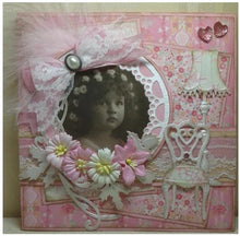 Charger l'image dans la galerie, Marianne Design - Craftables Die - Passe Partout - Round. Make pretty Window apertures and doily backgrounds for your cards. Craftables can be used in all leading brand die cutting systems. 4 piece die set. Approx. sizes: 3 3/4" and 2 1/2". Available at Embellish Away located in Bowmanville Ontario Canada. card example by brand ambassador.
