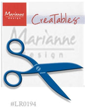 Load image into Gallery viewer, Marianne Design - Creatables Dies - Scissors. A Creatable die element for cutting and embossing. Easy and fun to use in the Cuttlebug. Perfect for creating unique and beautiful designs on scrapbook pages and cards. Approx. Size: 2". Available at Embellish Away located in Bowmanville Ontario Canada.. Available at Embellish Away located in Bowmanville Ontario Canada.
