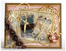 Load image into Gallery viewer, Marianne Design - Creatables Dies - Scissors. A Creatable die element for cutting and embossing. Easy and fun to use in the Cuttlebug. Perfect for creating unique and beautiful designs on scrapbook pages and cards. Approx. Size: 2". Available at Embellish Away located in Bowmanville Ontario Canada. Card example by brand ambassador.
