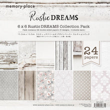 將圖片載入圖庫檢視器 Memory Place - Double-Sided Paper Pack 6"X6" - 24/Pkg - Rustic Dreams. This pack includes 6 designs, 4 sheets each. Made in Japan. Available at Embellish Away located in Bowmanville Ontario Canada.
