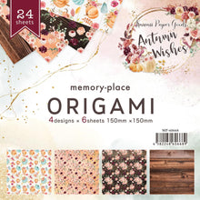 Cargar imagen en el visor de la galería, Memory Place - Kawaii Paper Goods Bundle Box - Autumn Wishes. Kawaii Paper Autumn Wishes quarterly bundle includes: 12 double-sided 12x12 inch Cardstock (2 each/6 designs), 1 Pack of Ephemera Die Cut Cardstock, 24 Sheets of 6x6 inch Origami Papers (6 each/4 designs), 1 clear stamp set, 1 roll of Washi tape (1 inch x 5.4 yards) and a bonus set of die-cut chipboard.  Available at Embellish Away located in Bowmanville Ontario Canada.

