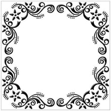Load image into Gallery viewer, Nellie's Choice - Embossing Folder - Flower Christmas Frame Square. Size: 5" x 5". Available at Embellish Away located in Bowmanville Ontario Canada.
