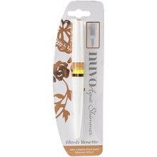 Load image into Gallery viewer, Nuvo - Aqua Shimmer Pen - Choose from a Variety. Nuvo Aqua pens are uniquely designed to create a glitter effect to existing images and media. The perfectly formed brush nib makes the pens extremely versatile and is perfect for adding small glittery detail or making large shimmering areas. This package contains one 6.25 inch long shimmer pen. Imported.  Available: Blush Rosette, Opal Quartz, Sunlit Sienna, Midas Touch. Available at Embellish Away located in Bowmanville Ontario Canada.
