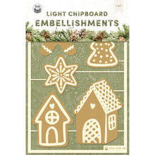 Load image into Gallery viewer, P13 - Die-Cut Chipboard Embellishments - 4"X6" - Cosy Winter #03 - 5/Pkg. Available at Embellish Away located in Bowmanville Ontario Canada.
