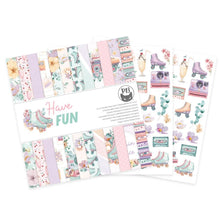 Load image into Gallery viewer, P13 - Double-Sided Paper Pad 12X12 - 12/Pkg - Have Fun. The perfect start to all your paper crafting projects! This package contains twelve 12x12 inch double-sided sheets in six different designs, plus two additional designs on the covers.  Available at Embellish Away Located in Bowmanville Ontario Canada.

