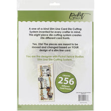 Cargar imagen en el visor de la galería, Picket Fence Studios - Steel Dies - Slim Line Die System. Just the thing for customizing your paper crafting project! The ideal way to cut out a stamped image with ease and accuracy.  Available at Embellish Away located in Bowmanville Ontario Canada.

